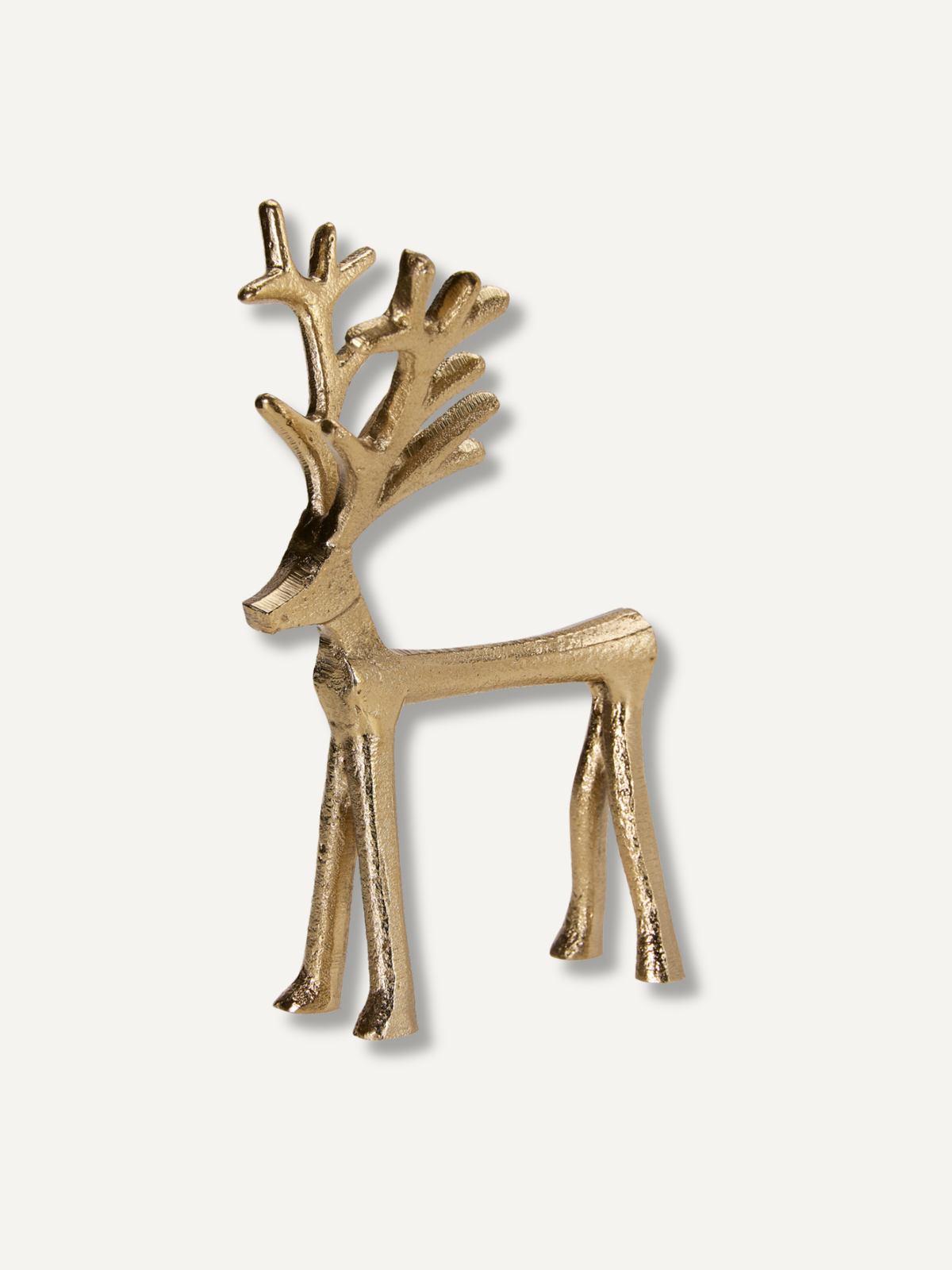 Small Gold Metal Reindeer