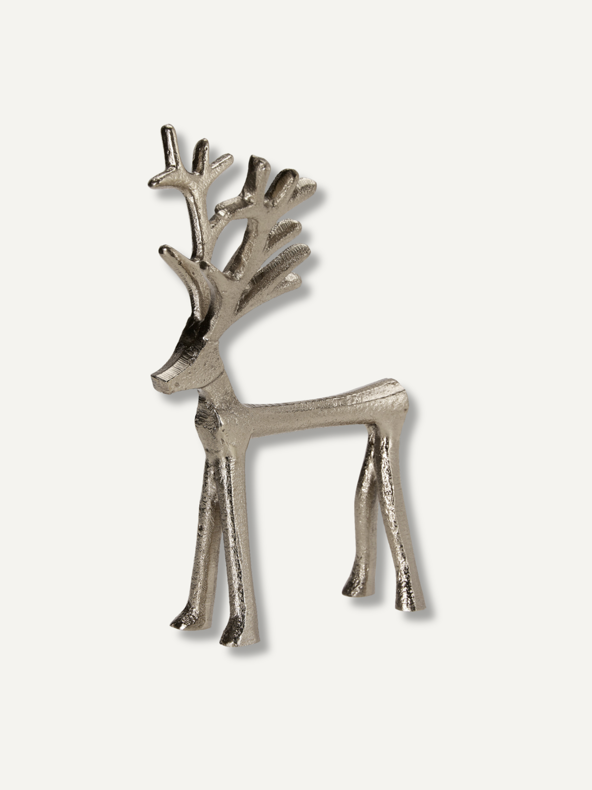 Small Silver Metal Reindeer