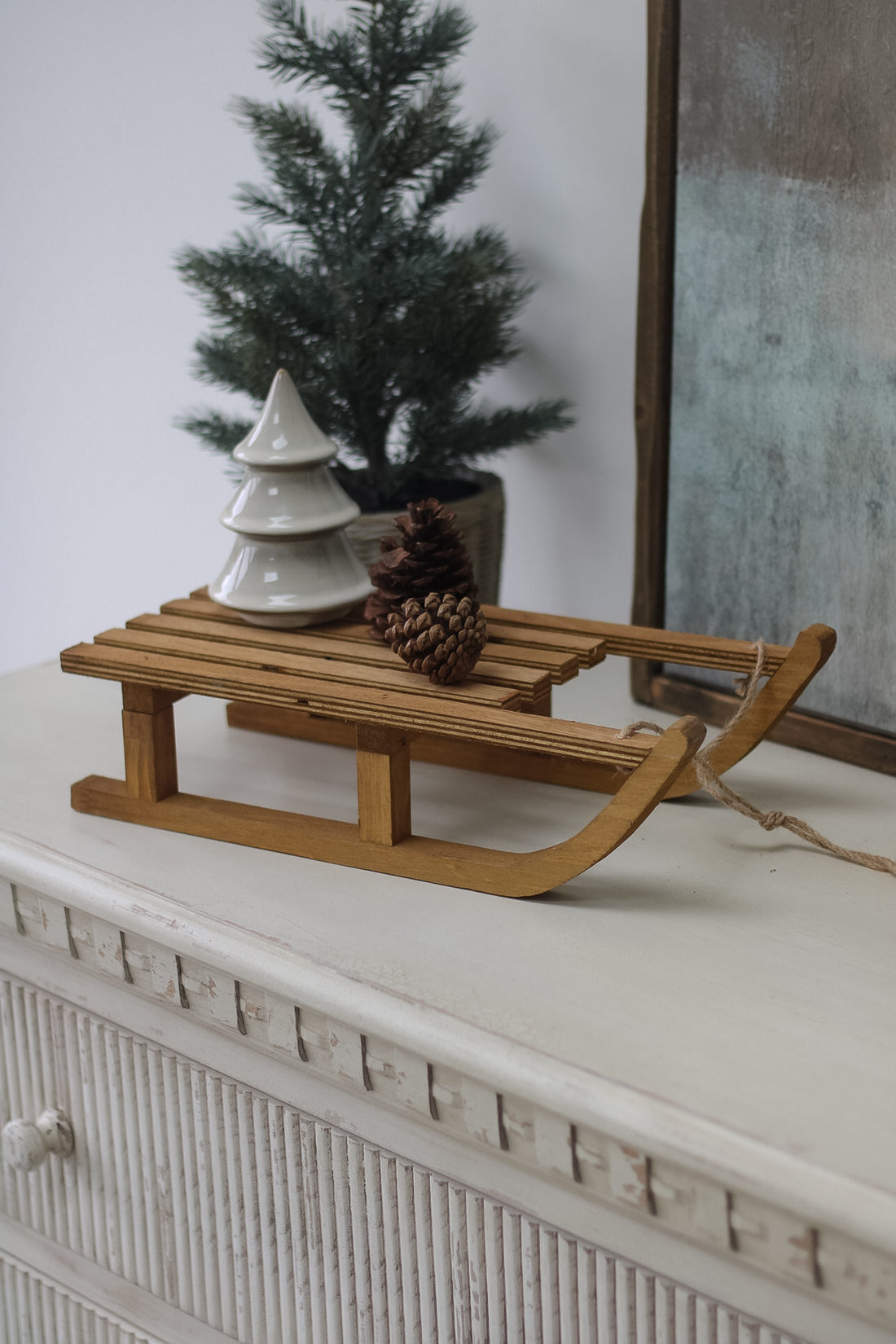 Small Vintage Wooden Sleigh