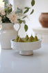 Soft Grey Textured Pedestal Bowl