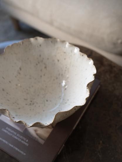 Speckled Reactive Glazed Bowl