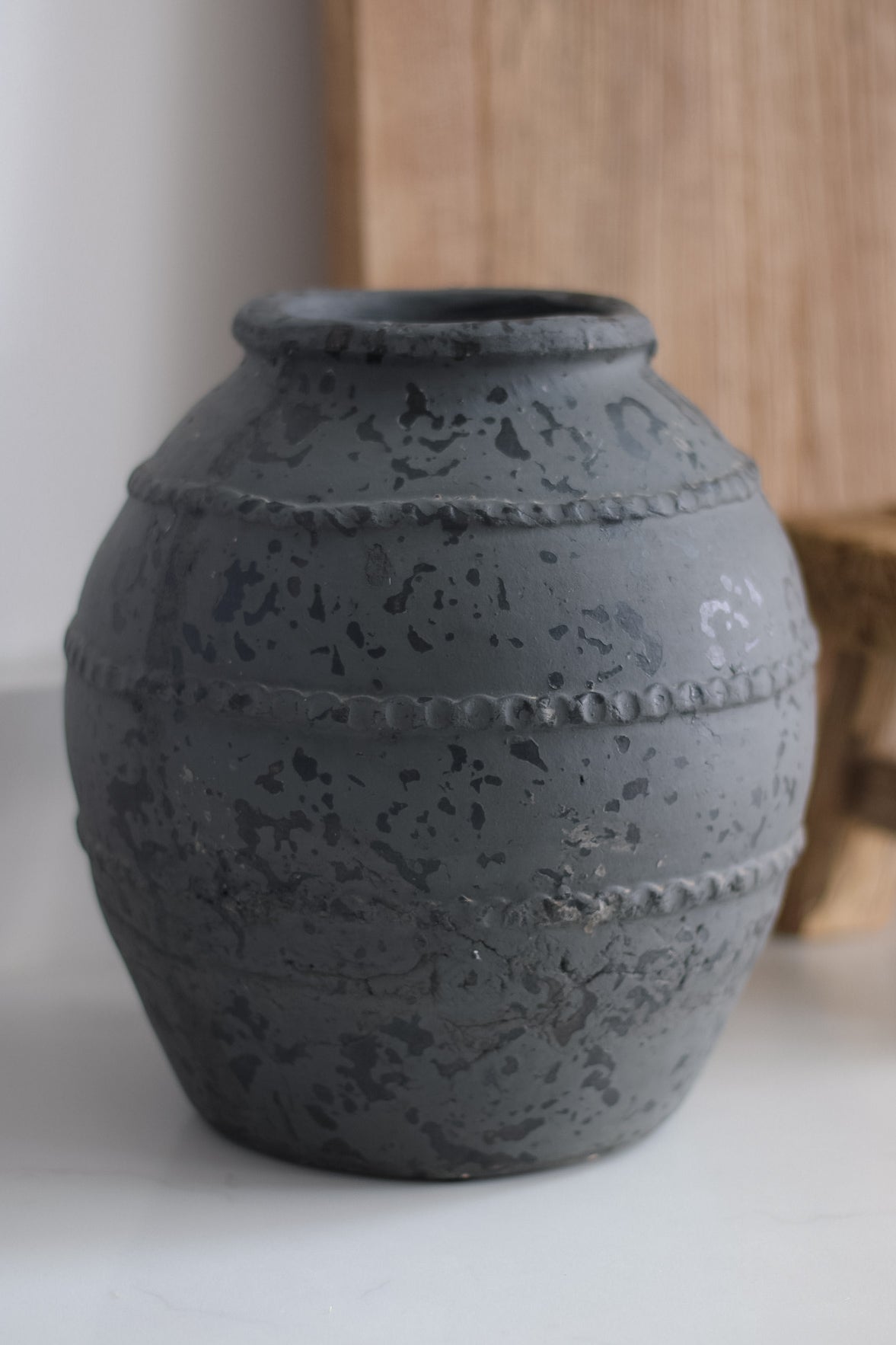 Statham Ridged Terracotta Vase