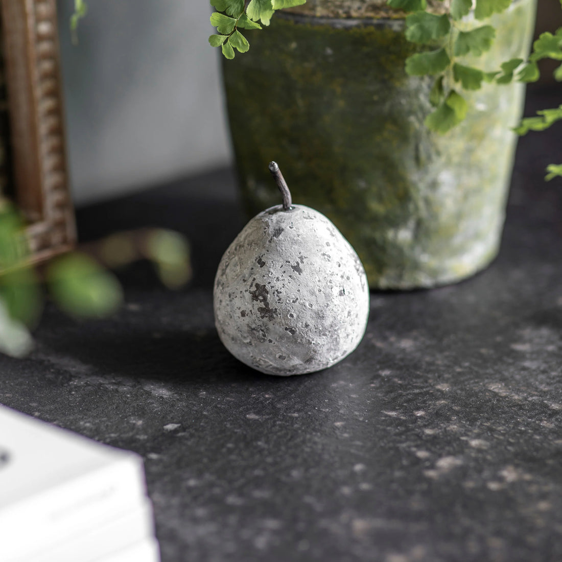 Stone Pear Ornament