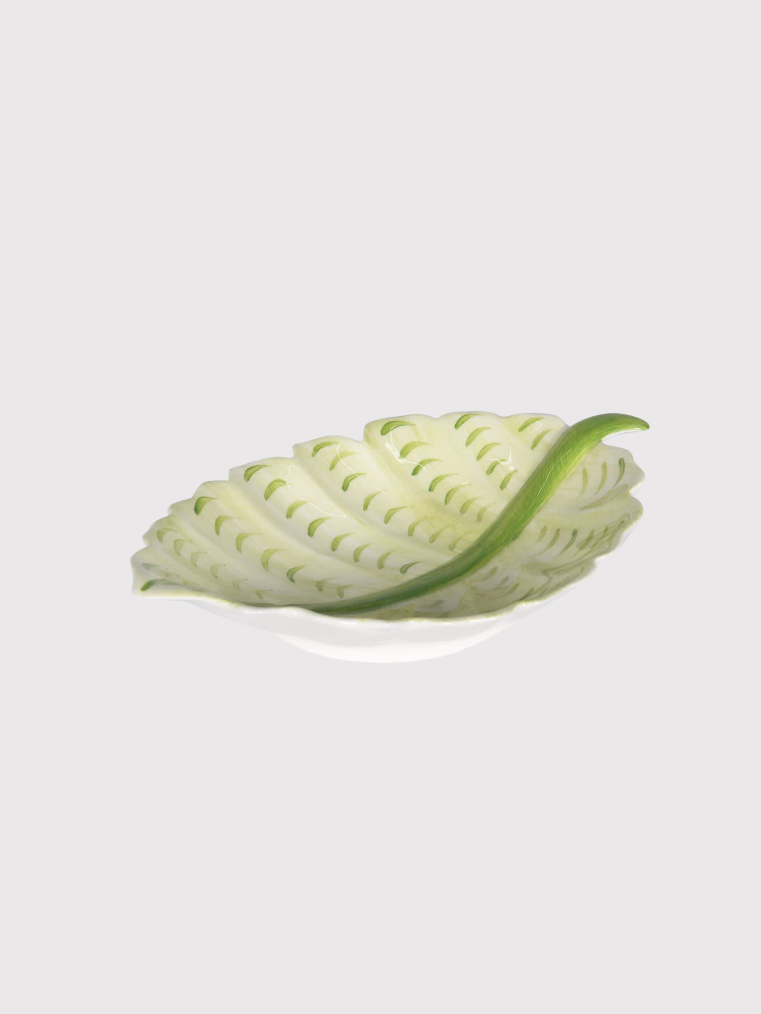 Stoneware Elm Leaf Plate