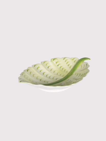 Stoneware Elm Leaf Plate