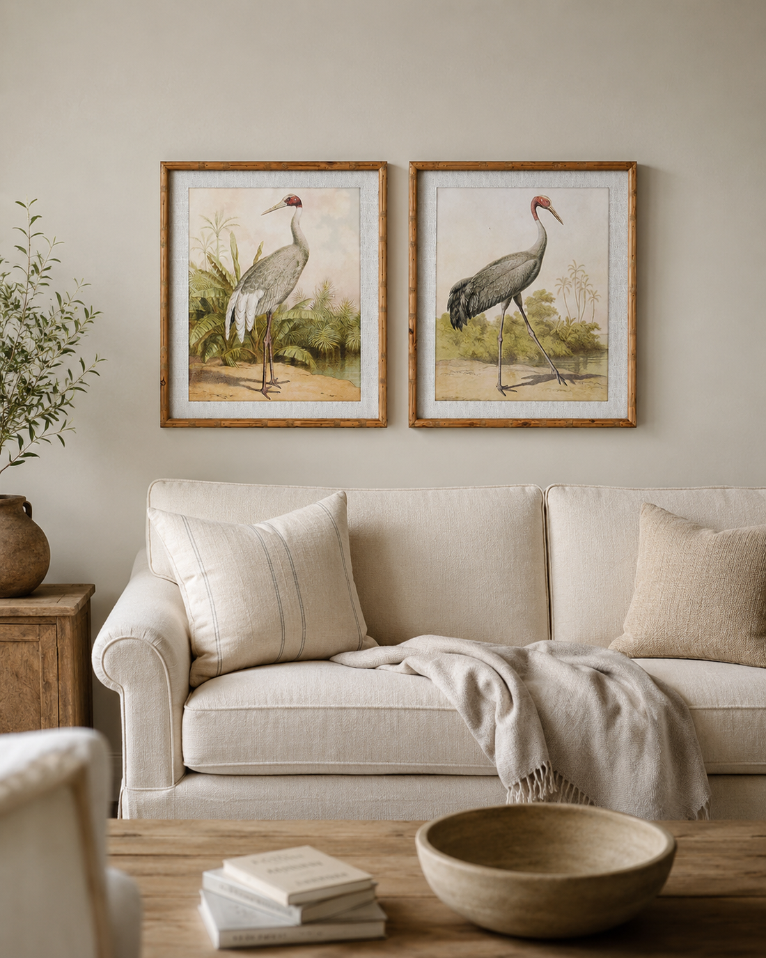 Stork Framed Wall Art | Set of 2