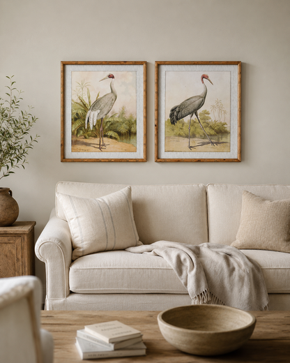 Stork Framed Wall Art | Set of 2