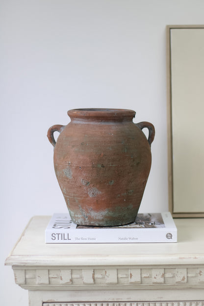 Tall Vintage Olive Pot