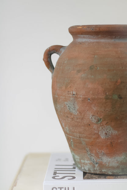 Tall Vintage Olive Pot 003