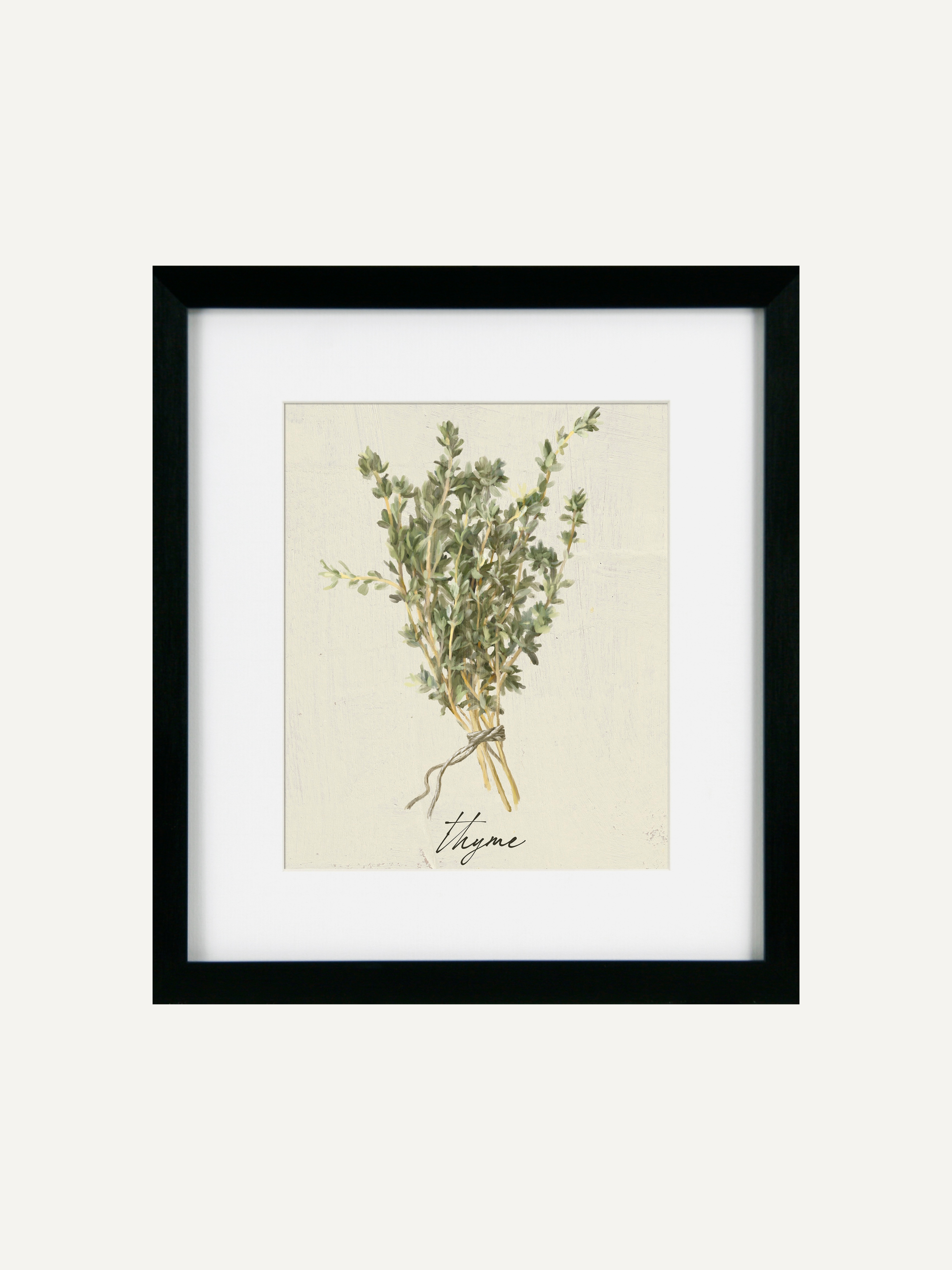 Thyme Cottage Herbs Framed Wall Art