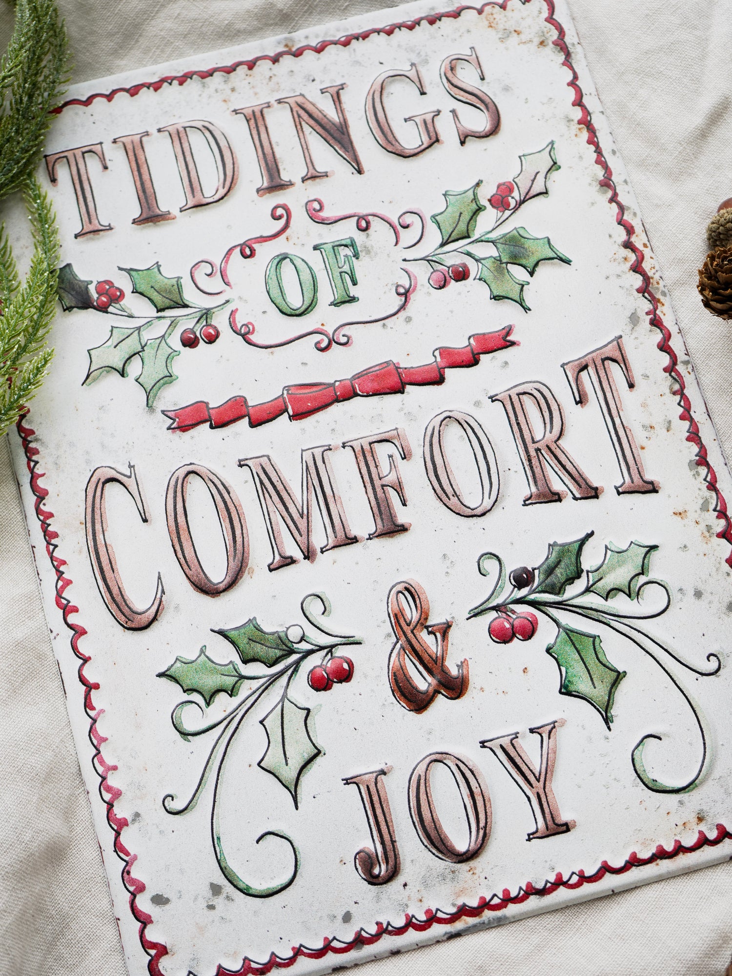 Decorative sign with &