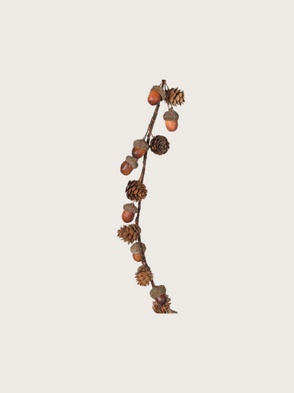 Pinecone and Acorn Garland