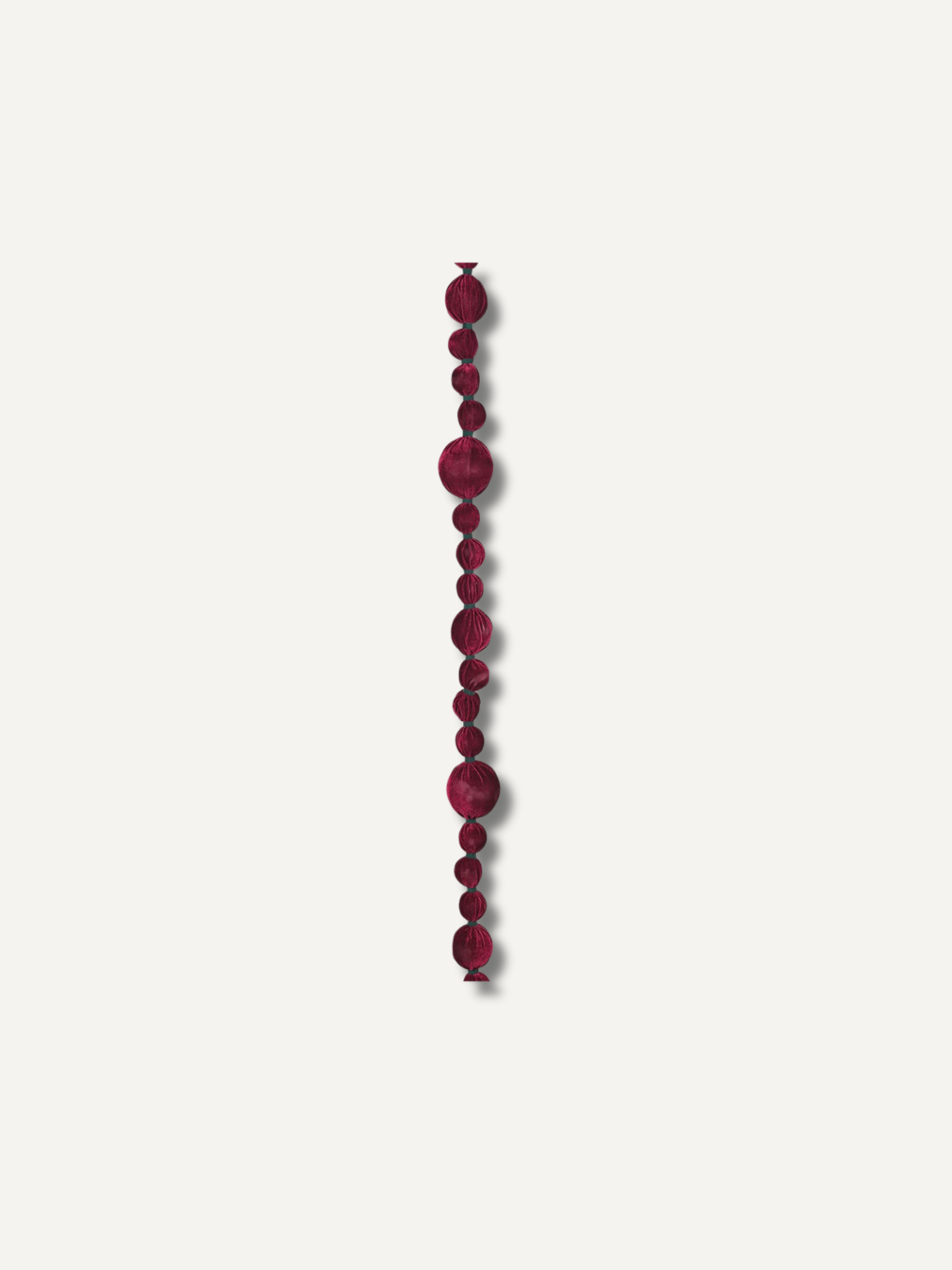 Velvet Claret Bobble Garland