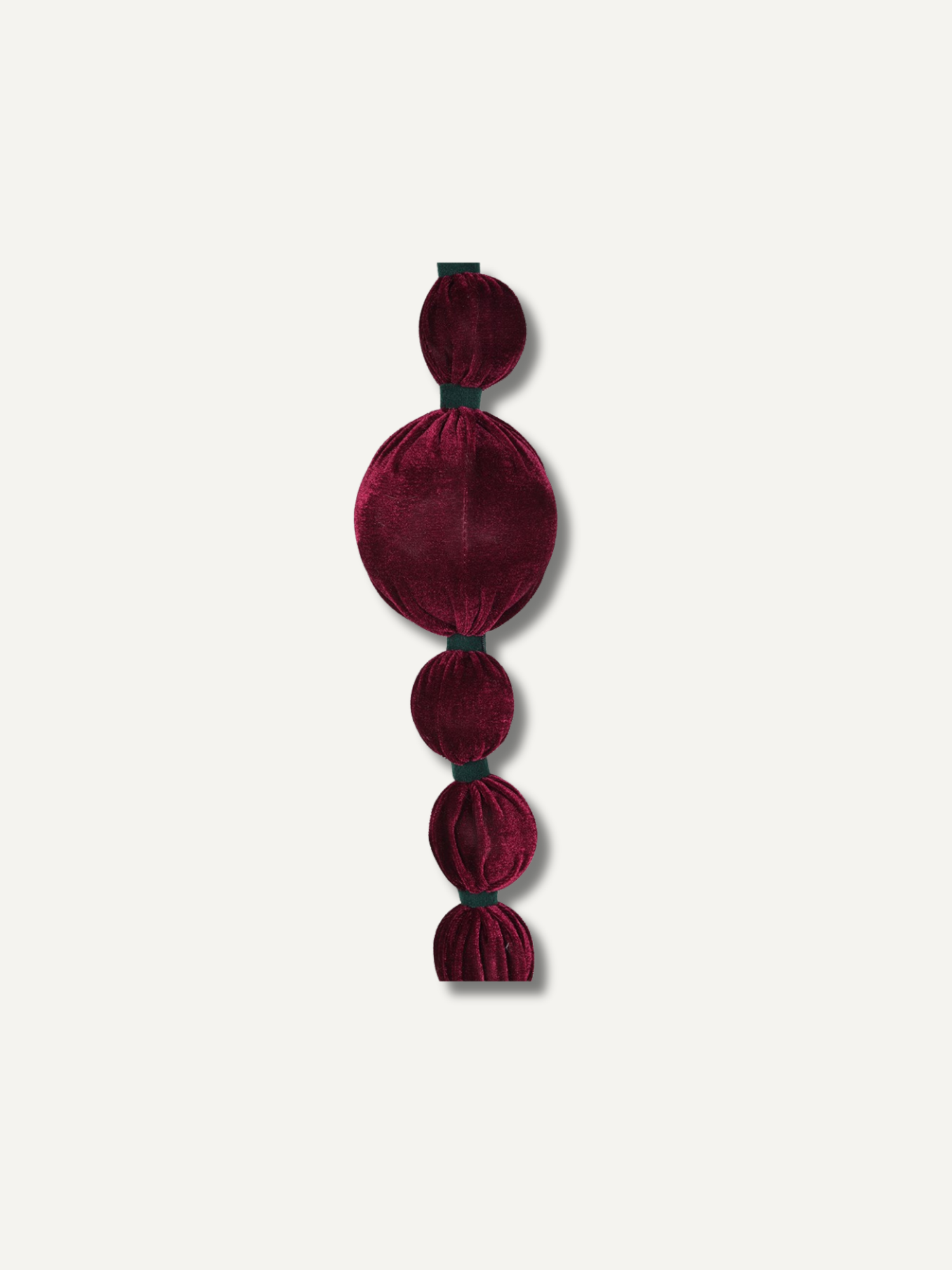 Velvet Claret Bobble Garland
