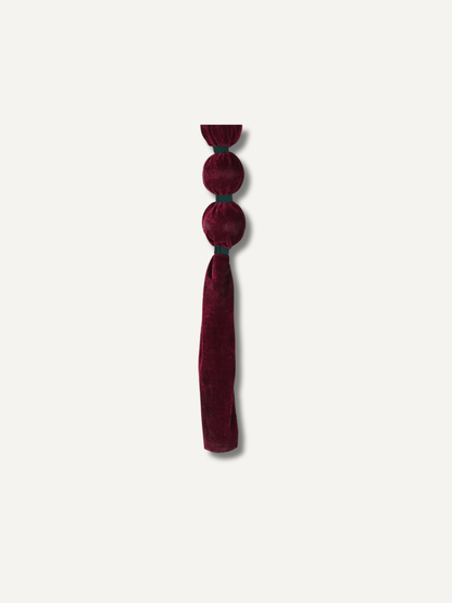 Velvet Claret Bobble Garland