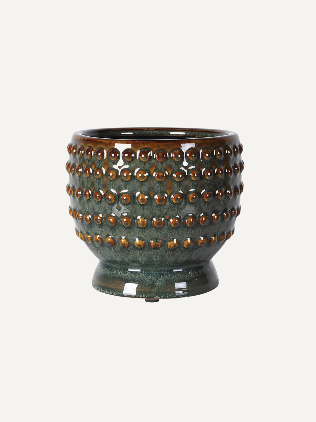 Vert Reactive Glazed Planter