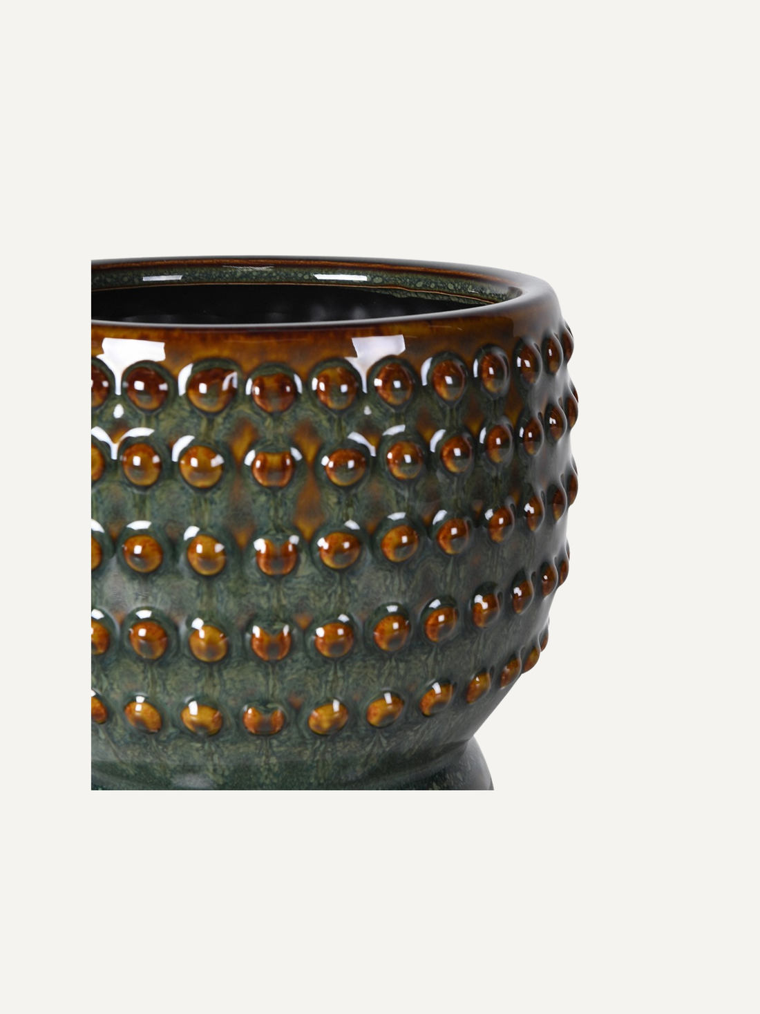 Vert Reactive Glazed Planter