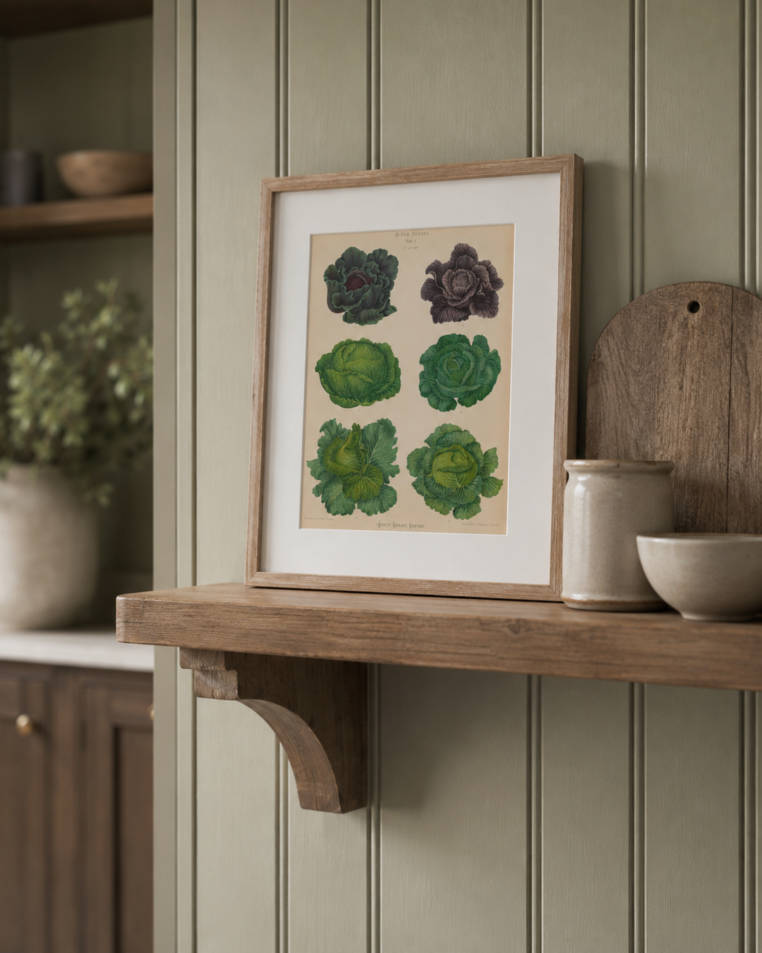Vintage Lettuce Framed Wall Art