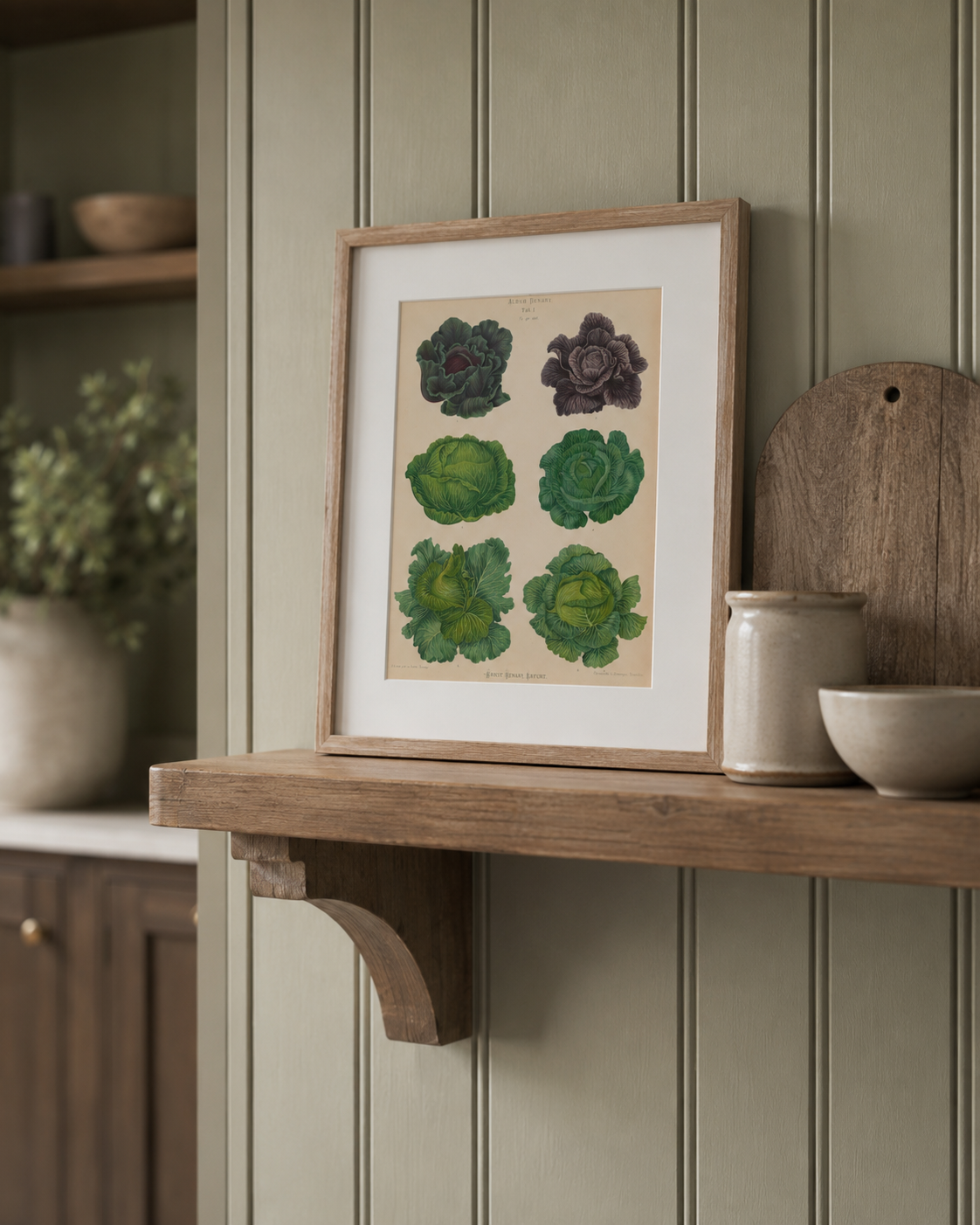 Vintage Lettuce Framed Wall Art