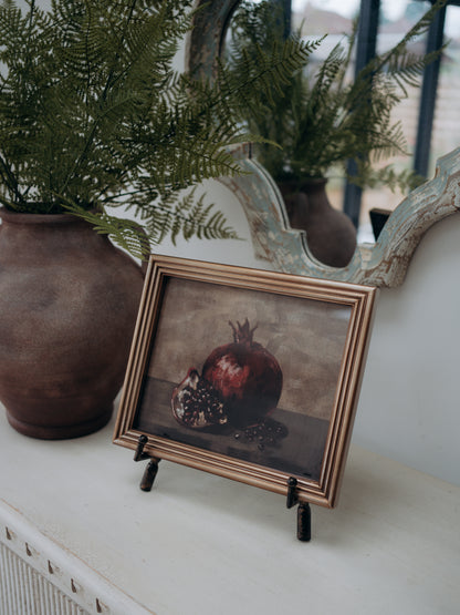 Vintage Pomegranate Study Wall Art 