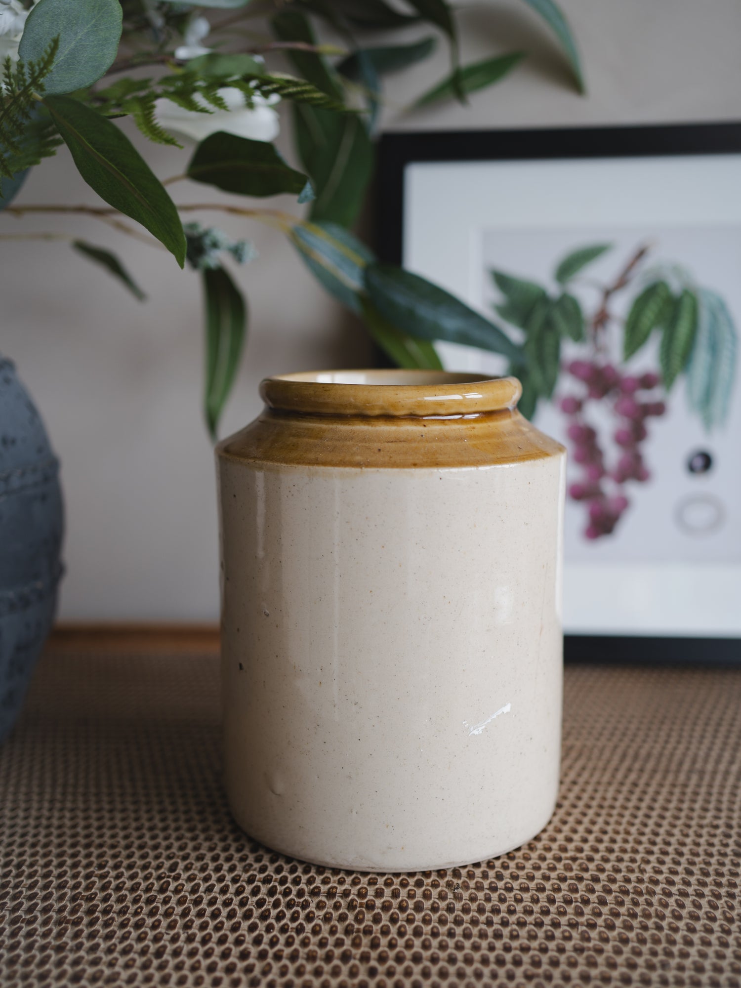 Large Vintage Salt Glazed Pot - Style 2