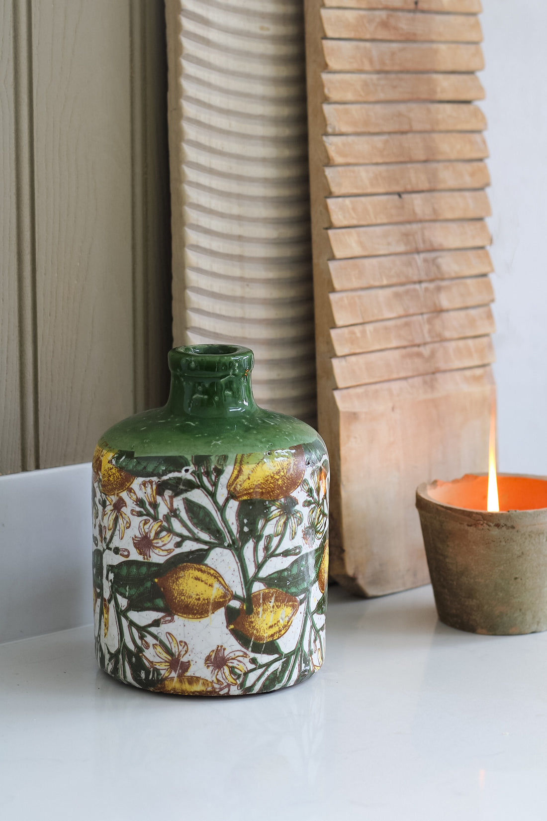 Vintage Spanish Lemons Bottle