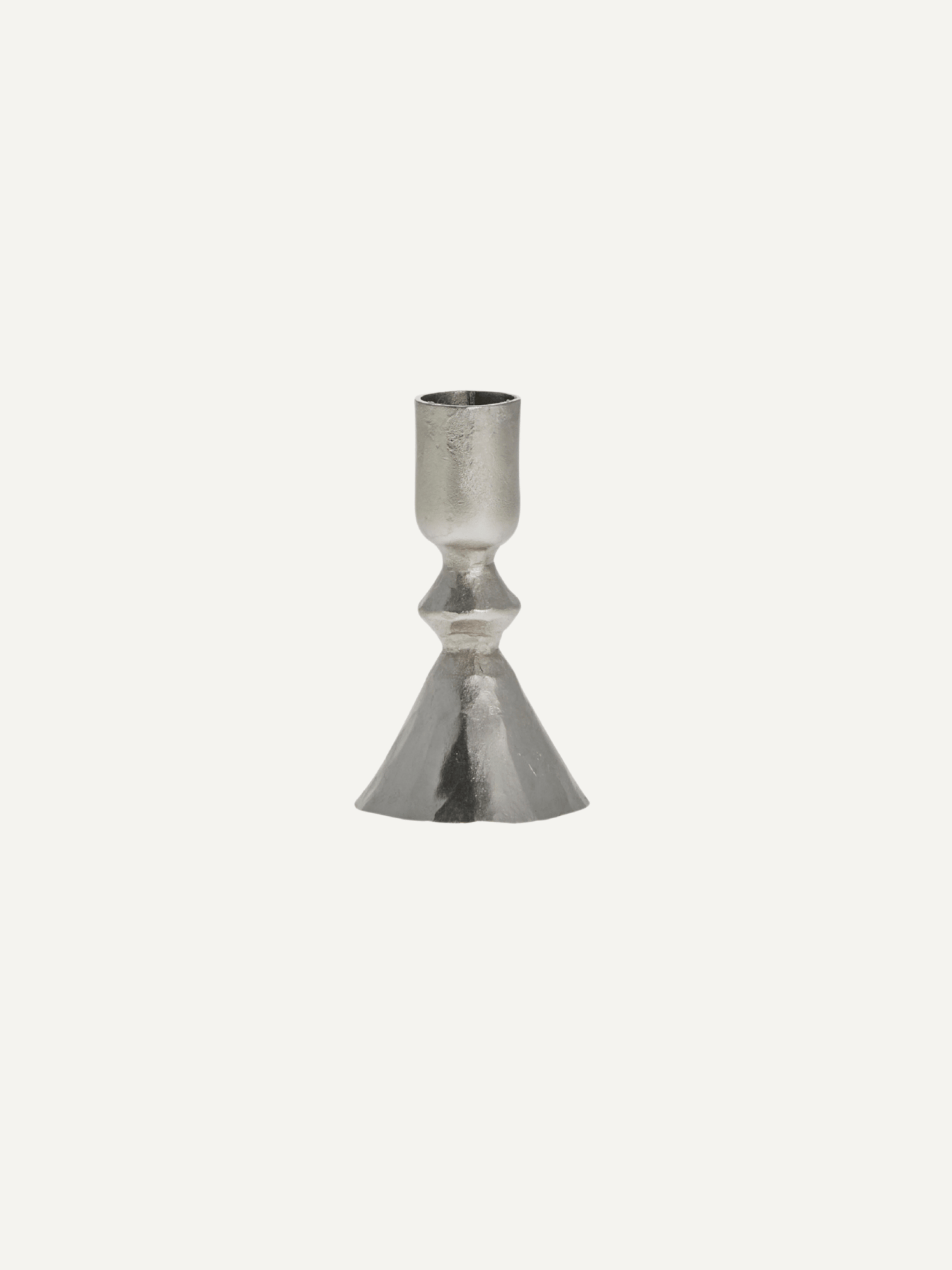 Metallic candle stick on a white background