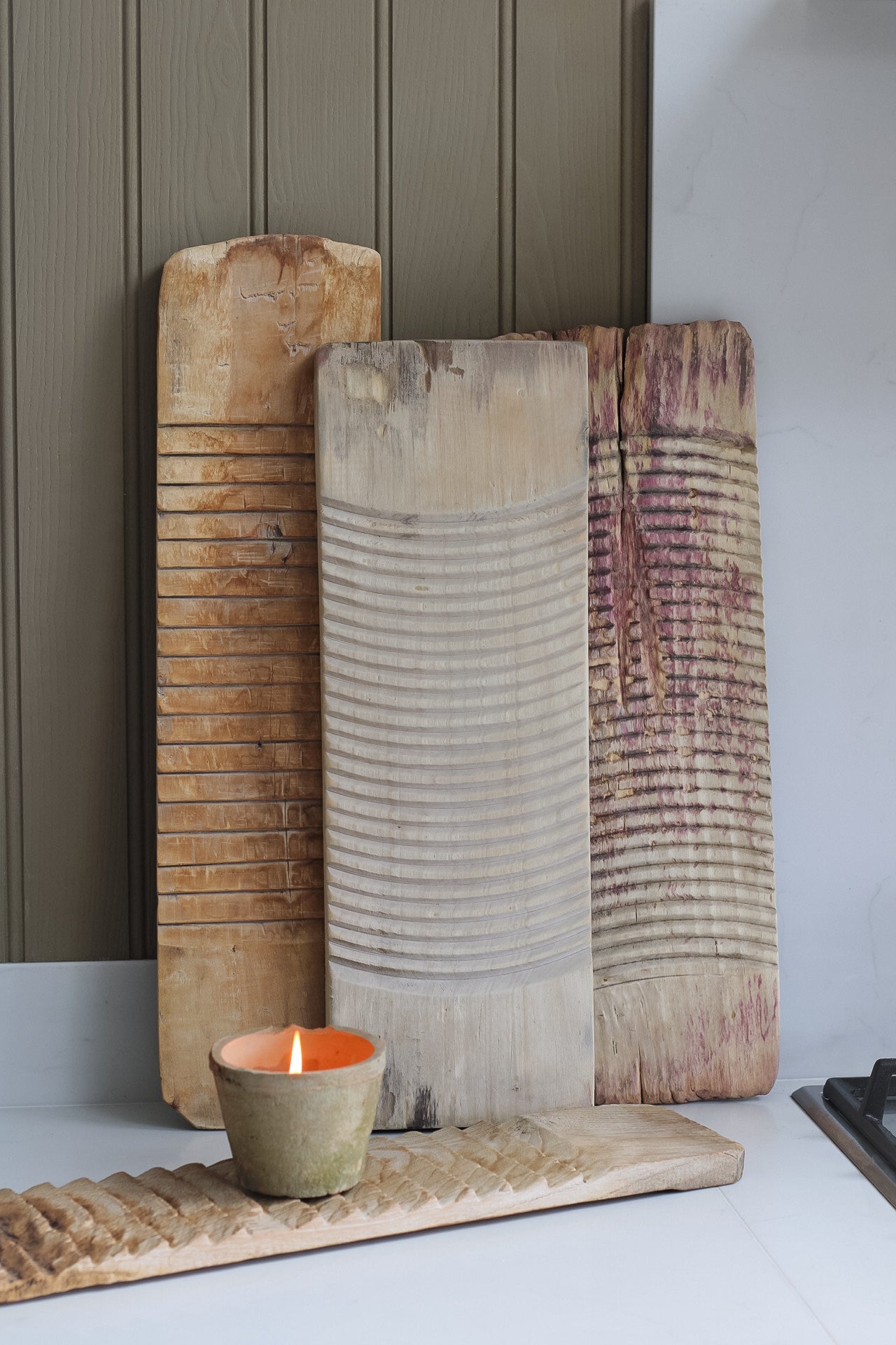 Vintage Wooden Wash Board