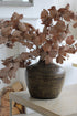 Woburn Hammered Metal Pot. Rich patina earth brown metal vase perfect for creating a statement in your home decor.