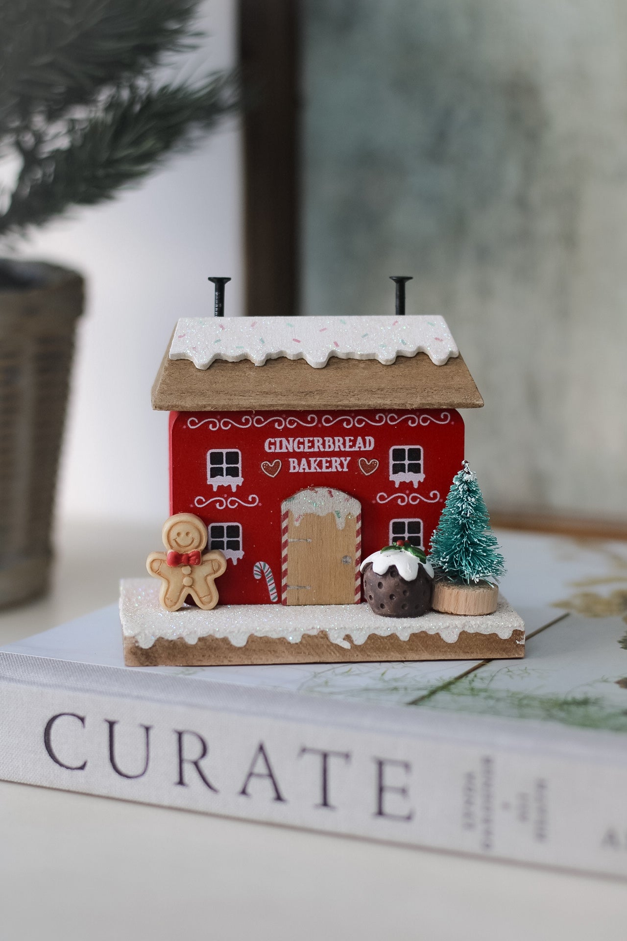 Wooden Gingerbread Bakery Ornament 001