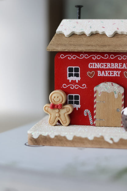Wooden Gingerbread Bakery Ornament 002