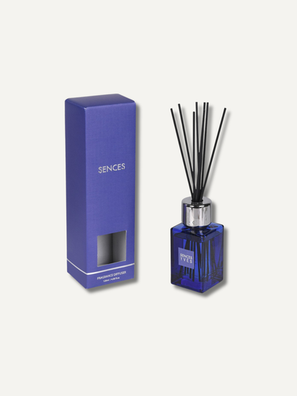 Yves Sences Reed Diffuser blue glass bottle luxury reed diffuser