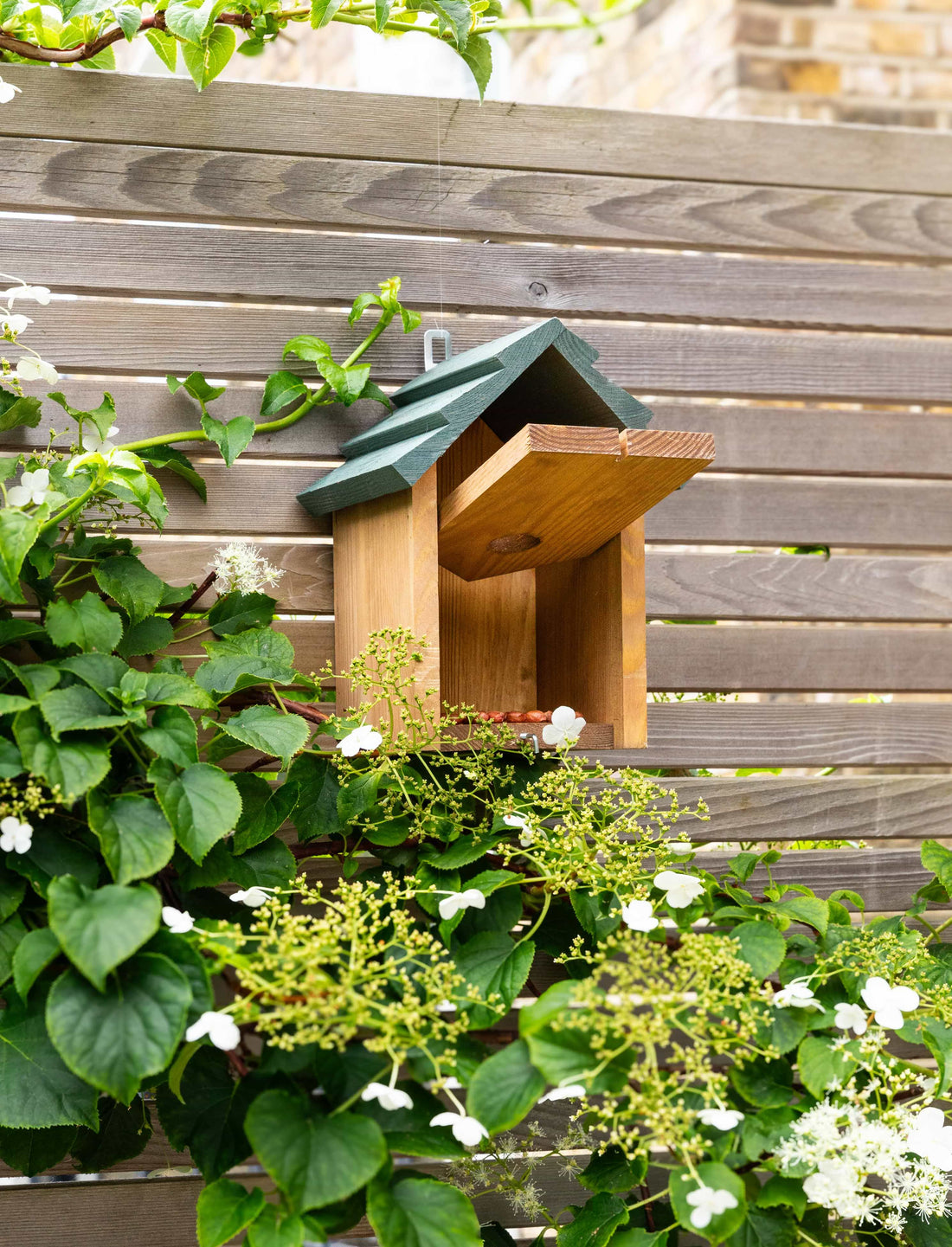 Olive Green Wooden Bird House