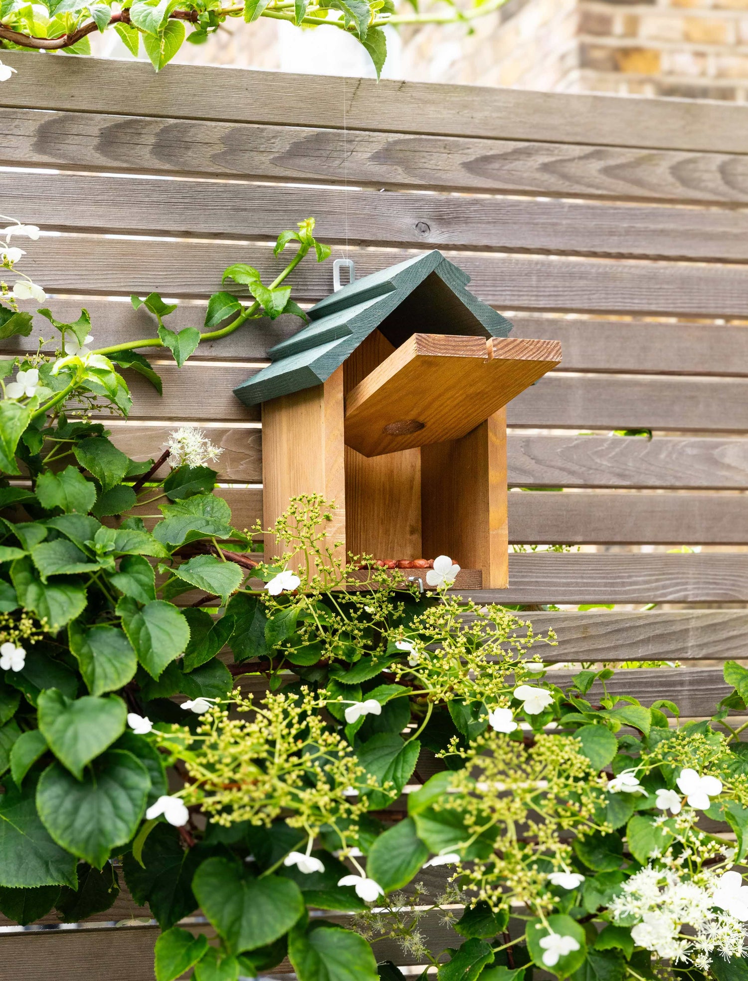 Olive Green Wooden Bird House