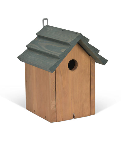 Olive Green Wooden Bird House