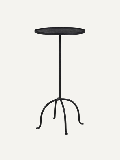 black metal side table for timeless home decor