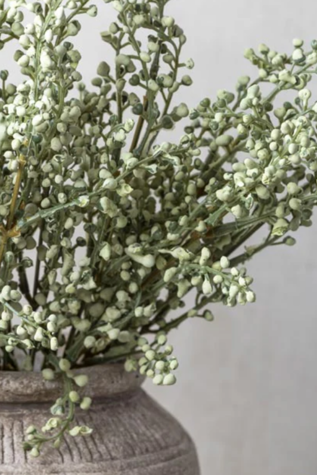 up close of faux heather stem