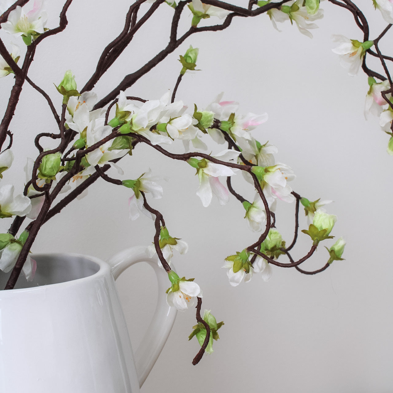 Weeping White Cherry Blossom Stem – Ivy Grey Interiors