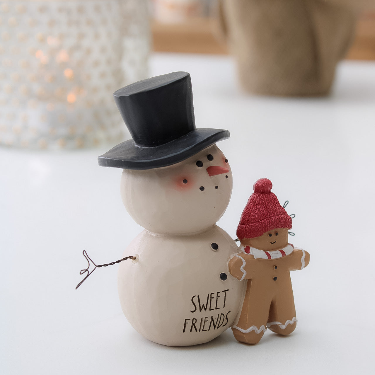Sweet Friends Snowman and Gingerbread Man Decoration