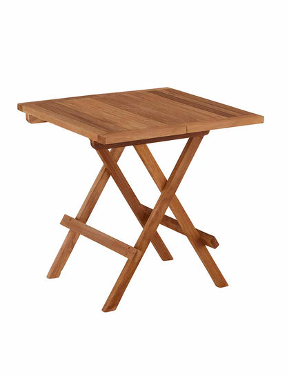 Teak Square Folding Garden Side Table