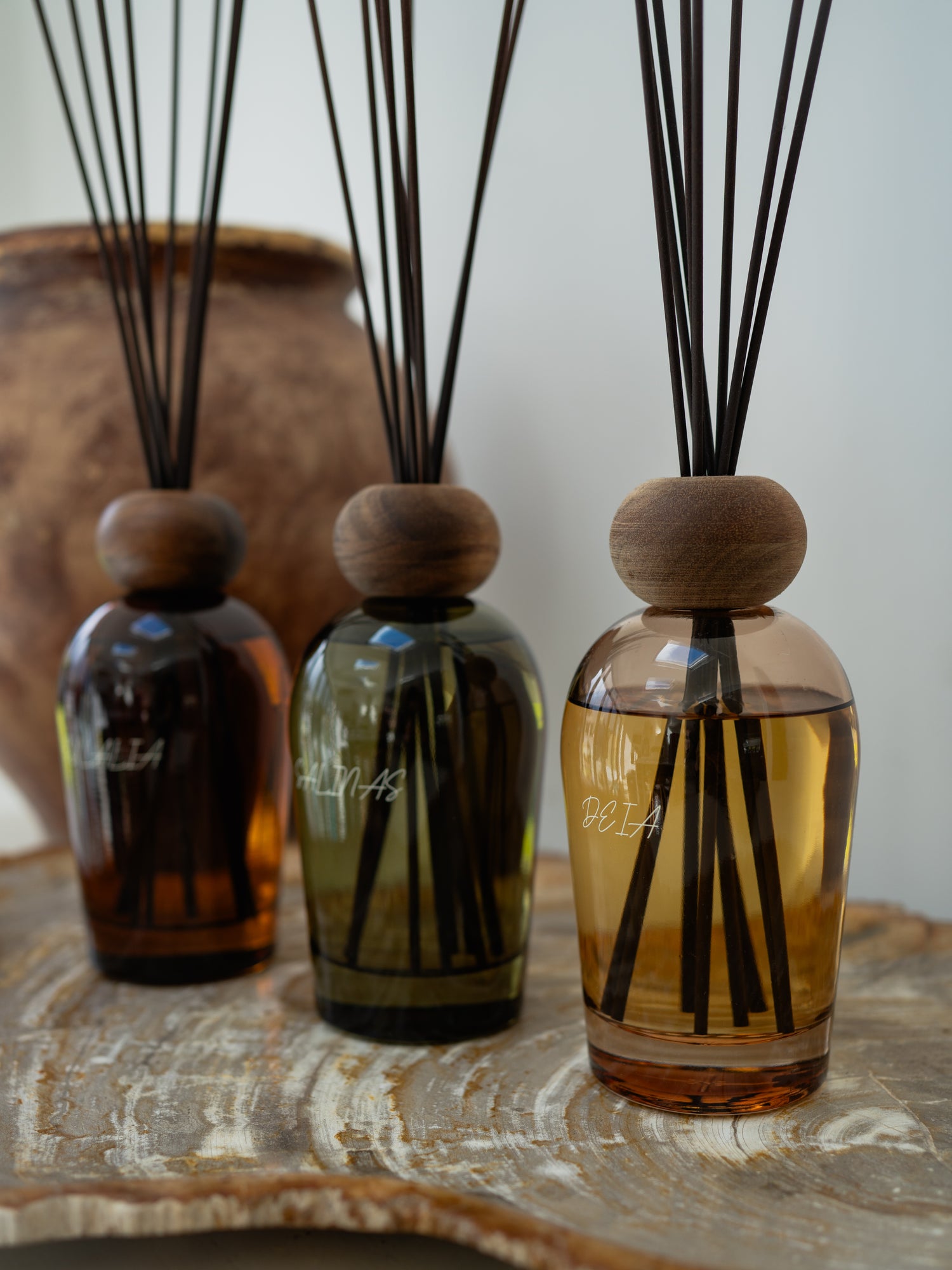 set of three luxury reed diffusers