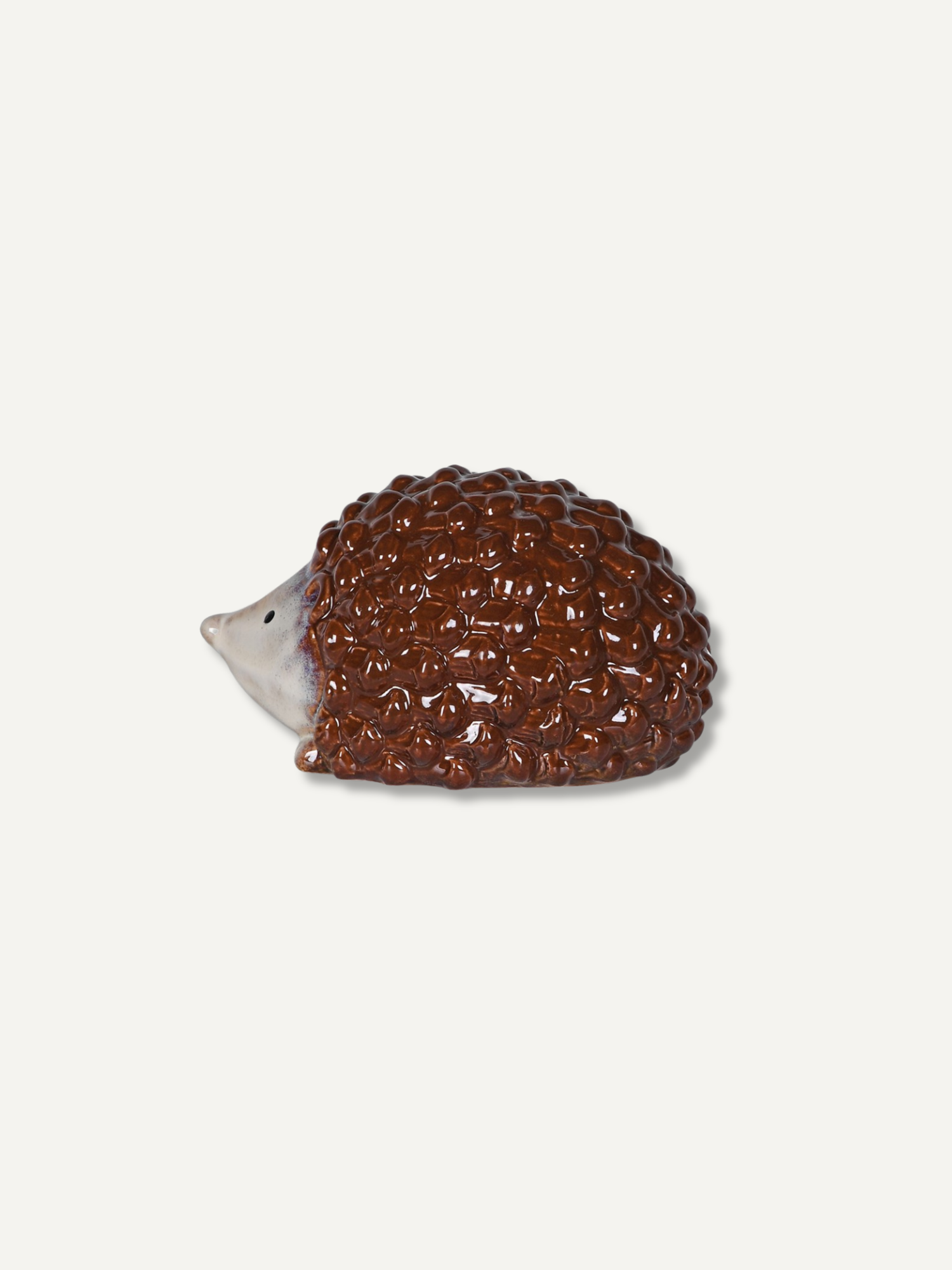stoneware small hedgehog autumn and christmas ornament
