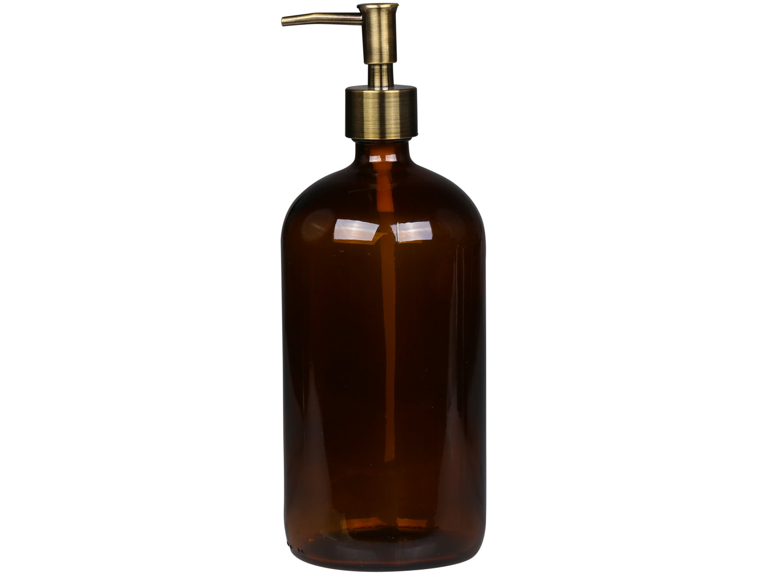 Brown Glass Bottle With Pump
