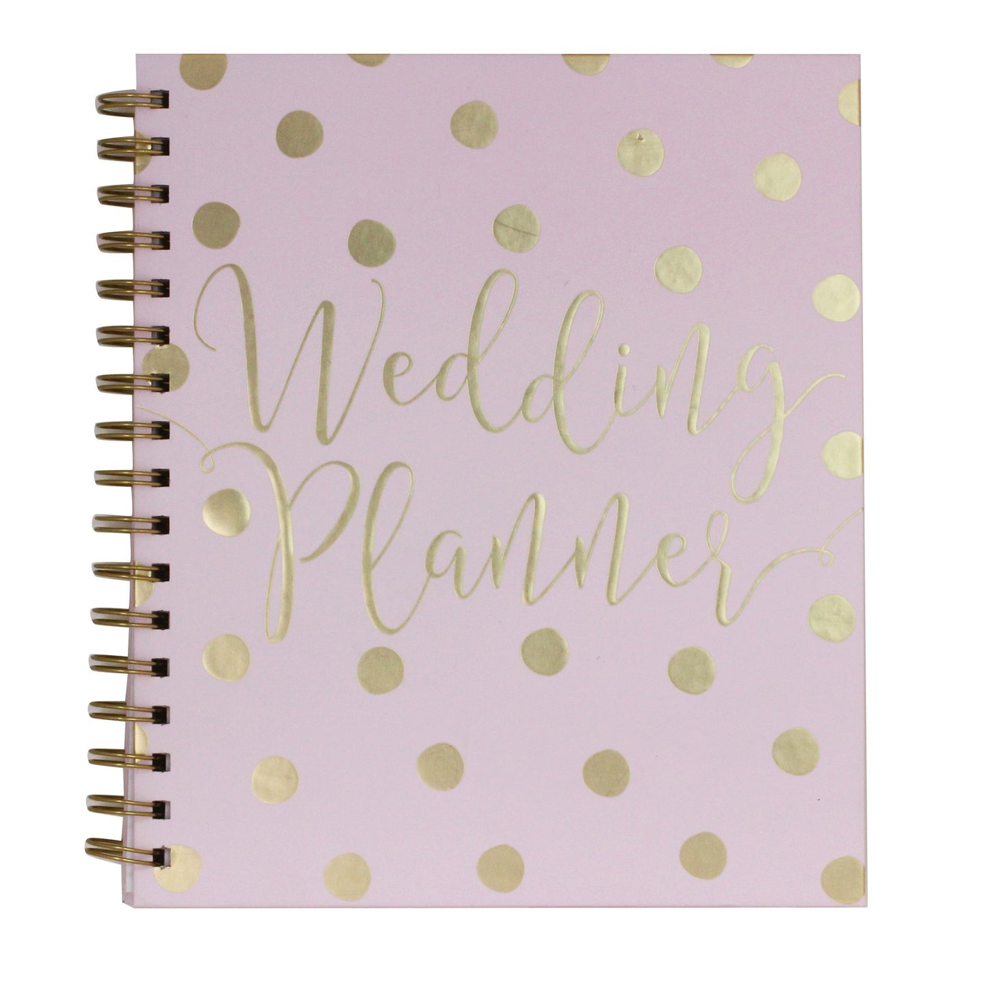 Pink & Gold Dotty Wedding Planner