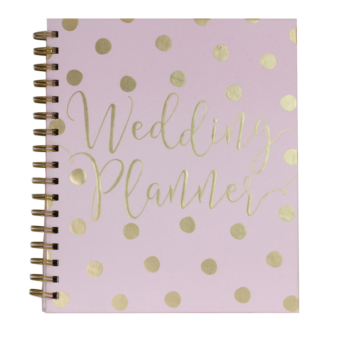 Pink &amp; Gold Dotty Wedding Planner