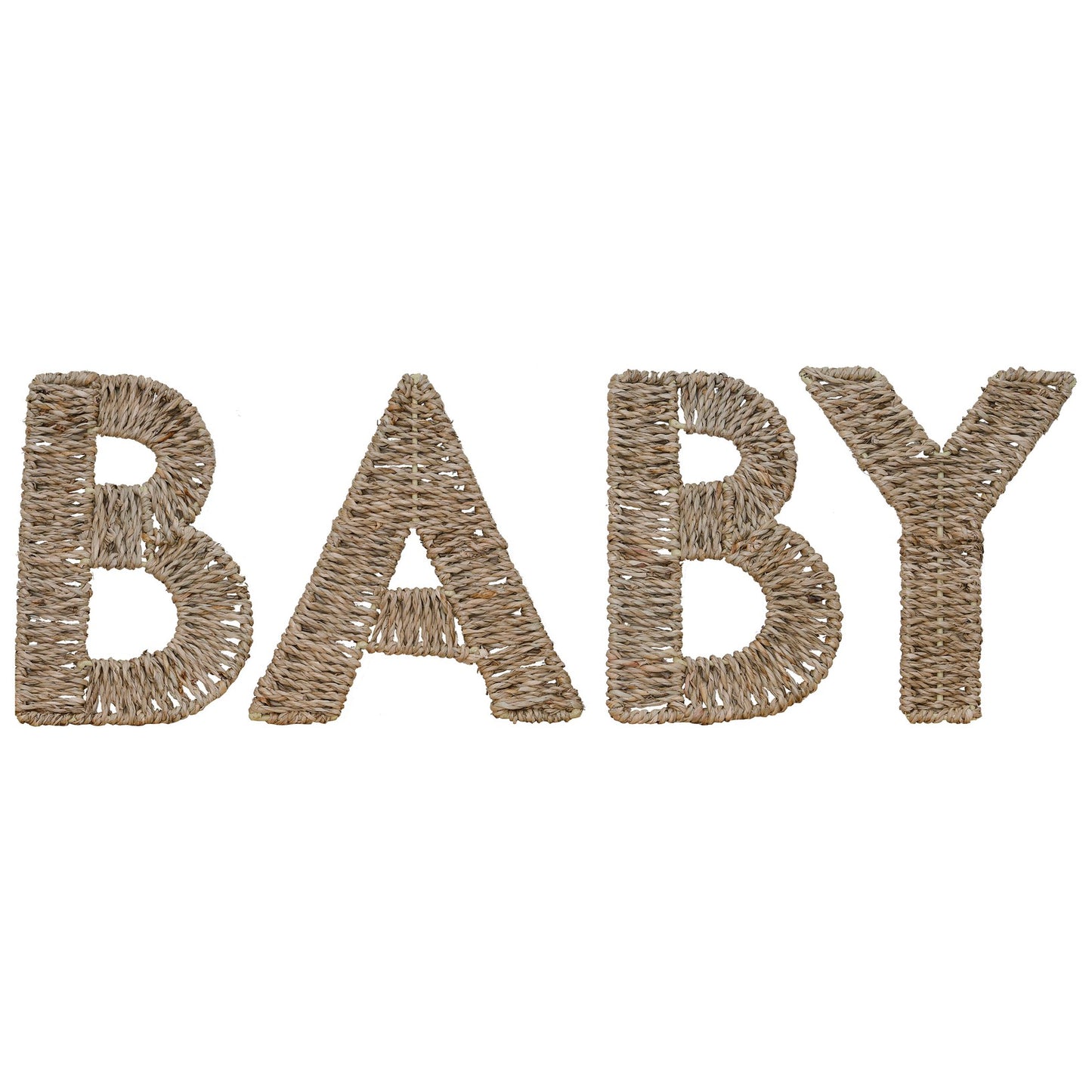 Wicker Baby Letter Sign Decoration