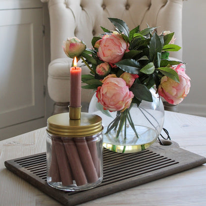 Gold Candle Jar