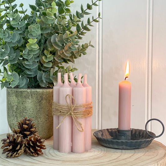 Candyfloss Dinner Candles | Bundle of 7