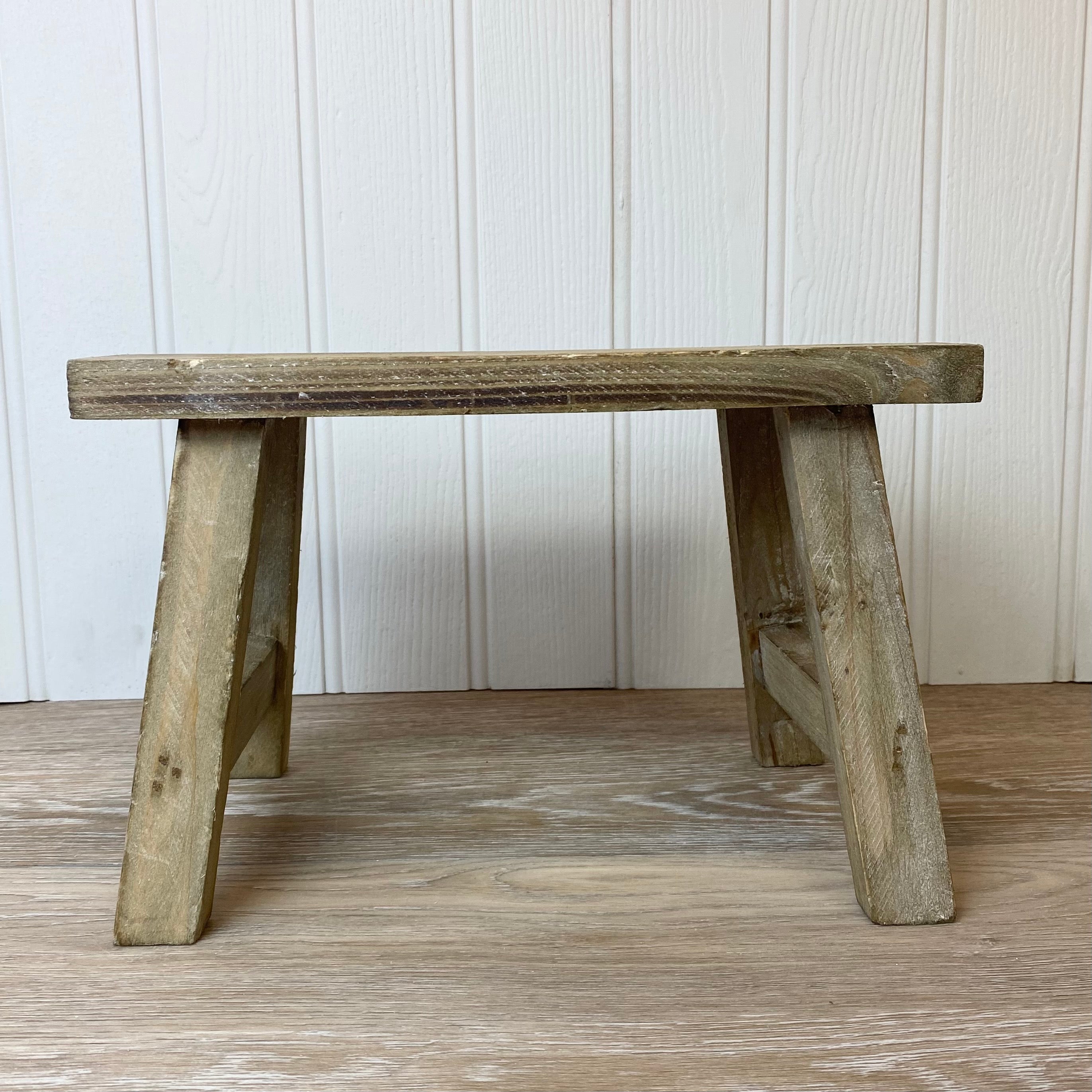 wooden styling bench