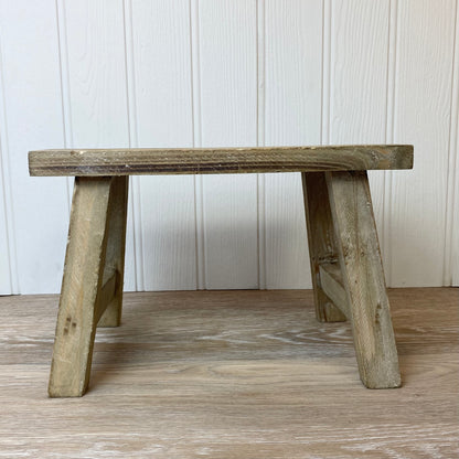 wooden styling bench